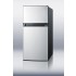 FF874SS Frost-free refrigerator-freezer with stainless steel doors and black cabinet