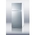 FF882WSS Frost-free refrigerator-freezer in slim 24" footprint, with white cabinet and reversible stainless steel doors