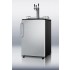 SBC490BISSTBTRIPLE Built-in auto defrost commercial beer dispenser with three taps, stainless steel door, and towel bar handle