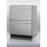 SP6DS2D7 Commercially approved two-drawer auto defrost all-refrigerator in full stainless steel for built-in or freestanding use
