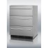 SP6DSSTB7ADA Commercially approved ADA compliant three-drawer refrigerator in stainless steel with towel bar handles, for built-in or freestanding use