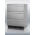 SP6DSSTBTHINADA ADA compliant three-drawer refrigerator in stainless steel for built-in or freestanding use, with thin towel bar handles