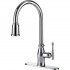 UF13400 (Chrome)  "Traditional Collection" Single-Handle Kitchen Faucet With Pull-Down Spray
