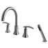 UF65140 (Chrome) "Contemporary Collection" Two-Handle Roman Tub Faucet With Hand-Shower