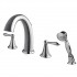 UF65240 (Chrome) "Transitional Collection" Two-Handle Roman Tub Faucet With Hand-Shower