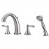 UF65243 (Brushed Nickel) "Transitional Collection" Two-Handle Roman Tub Faucet With Hand-Shower