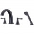 UF65245 (Oil Rubbed Bronze) "Transitional Collection" Two-Handle Roman Tub Faucet With Hand-Shower