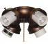 V0914-79 4-light Antique Bronze Ceiling Fan Light Kit