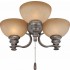 V0955-45 3-light Antique Stone Ceiling Fan Light Kit