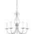 V2315-33 Minster 5-light Brushed Nickel Chandelier