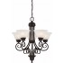 V2535-79 Troy 5-light Antique Bronze Chandelier