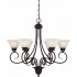 V2556-79 Troy 6-light Antique Bronze Chandelier