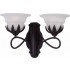 V2882-79 Raleigh 2-light Antique Bronze Wall Sconce