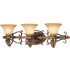 V3243-58 Venetian 3-light Heirloom Umber Bathroom Vanity