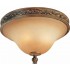 V3283-58 Venetian 3-light Heirloom Umber Flush Mount Ceiling Fixture