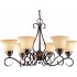 V3356-79 Minster 6-light Antique Bronze Chandelier