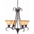 V3884-79 Windsor 4-light Antique Bronze Chandelier