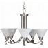 V4445-33 5-light Brushed Nickel Chandelier