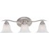 V5233-33 Trinidad 3-light Brushed Nickel Bathroom Vanity
