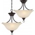 V5472-79 Trinidad 2-light Antique Bronze Pendant or Semi-Flush Ceiling Mount