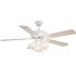 V6153-6 3-light White Ceiling Fan