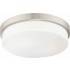 V6241-33 1-light Brushed Nickel Flush Mount Ceiling Fixture