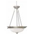 V6576-33 Marti 3-light Brushed Nickel Bowl-Shaped Pendant