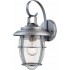 V9061-44 1-light Black Brushed Nickel Outdoor Wall Sconce