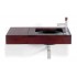 WHE11-GREY New Generation rectangular Ecoloom mirror with laminated colored glass border