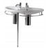 WHI-ECO64-ESU04 China Series semi-circular double basin china console with chrome overflow, polished chrome towel rails and leg support