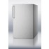 FF511LCSSLHD 20" wide built-in undercounter all-refrigerator in complete stainless steel, auto defrost with a lock