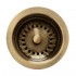 WHI-RNW35L-AB 3 1/2" Basket strainer for deep fireclay application