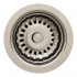 WHI-RNW35L-C 3 1/2" Basket strainer for deep fireclay application