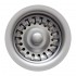 WHI-RNW35L-TI 3 1/2" Basket strainer for deep fireclay application
