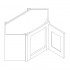 SESP-WDC2418 WDC2418 - Diagonal Top Of Counter Cabinet