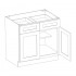 CCHY-B36 B36 - Double Door / Double Drawer Base Cabinets