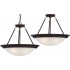 V6402-79 - Lunar 2-light Antique Bronze Pendant or Semi-Flush Ceiling Mount 