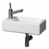 WHI-WH1-114L Isabella wall mount basin with center drain