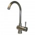 WHI-WH16606-TI Evolution arcade single hole/single lever mixer with a gooseneck swivel spout