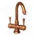 WHI-WH20106-CO Evolution colonial style single hole/dual lever handles entertainment/prep faucet with gooseneck swivel spout