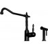 WHI-WH2070800-ORBH Jem Collection single lever handle faucet with traditional swivel spout and solid brass side spray