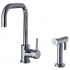WHI-WH2070826-C Jem Collection single hole/single lever handle faucet with swivel spout and a solid brass side spray