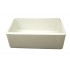 WHI-WH3018-BISCUIT Duet reversible fireclay sink with smooth front apron