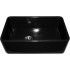 WHI-WH3018-BLACK Duet reversible fireclay sink with smooth front apron