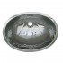 WHI-WH603ACL Oval "Fleur de Lise" pattern undermount basin with overflow