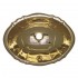 WHI-WH612BBL Oval Fluted design drop-in basin with overflow