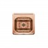 WHI-WH692CBB Square drop-in entertainment/prep sink with a hammered texture bowl and mirrored ledge