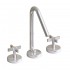 WHI-WH832148-C Metrohaus lavatory widespread with 45-degree swivel spout and pop-up waste with cross handles