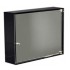 WHI-WHAEVE01 Aeri glass medicine cabinet with two shelves and mirror drawer