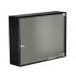 WHI-WHAEVF01 Aeri glass medicine cabinet with two shelves and mirror drawer